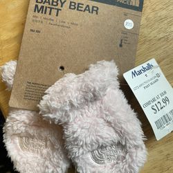 The Northface Baby Bear Paw Fleece Mitts Size XXS