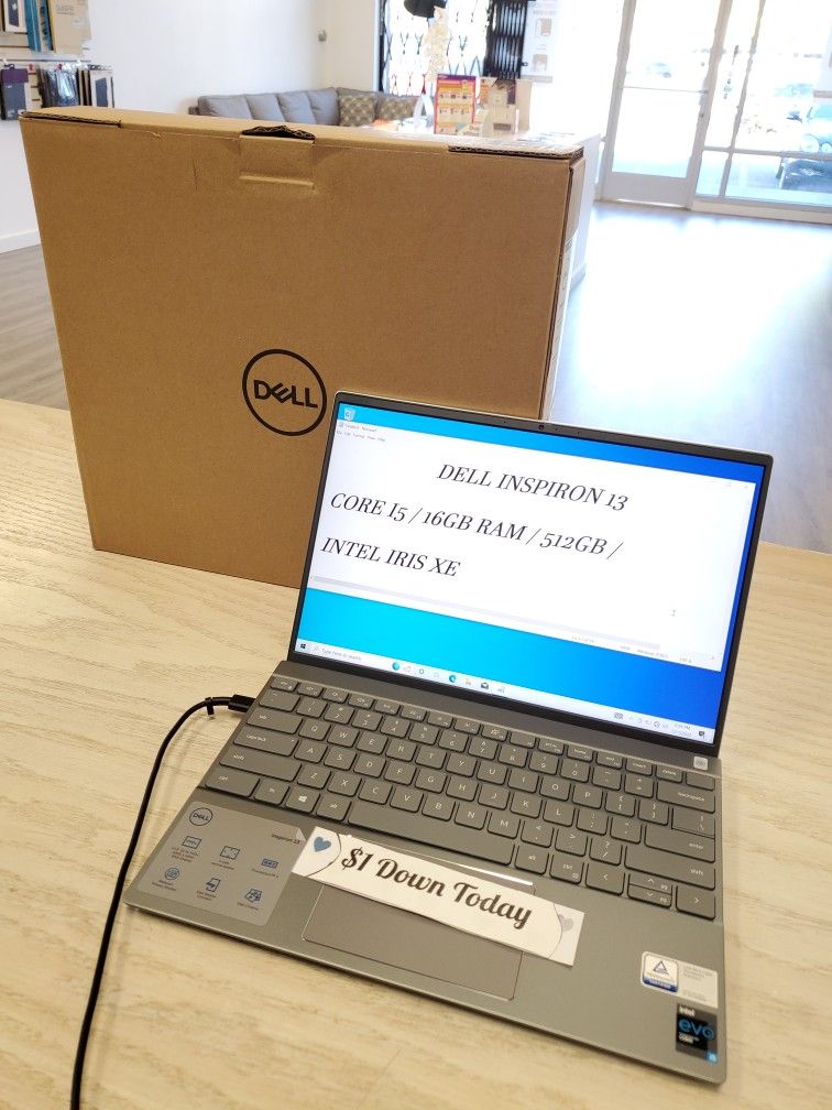 Dell Inspiron I5 11th Gen 16GB RAM 512GB SSD'' Laptop $1 DOWN