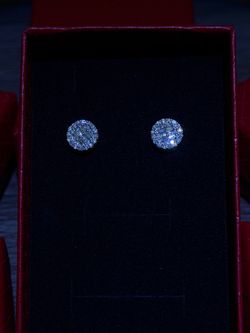 Dipped in gold 925 silver moissanite diamond