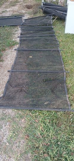 3ft × 14 Ft  Durable Mesh Fencing ROLLS WITH STEEL FRAME