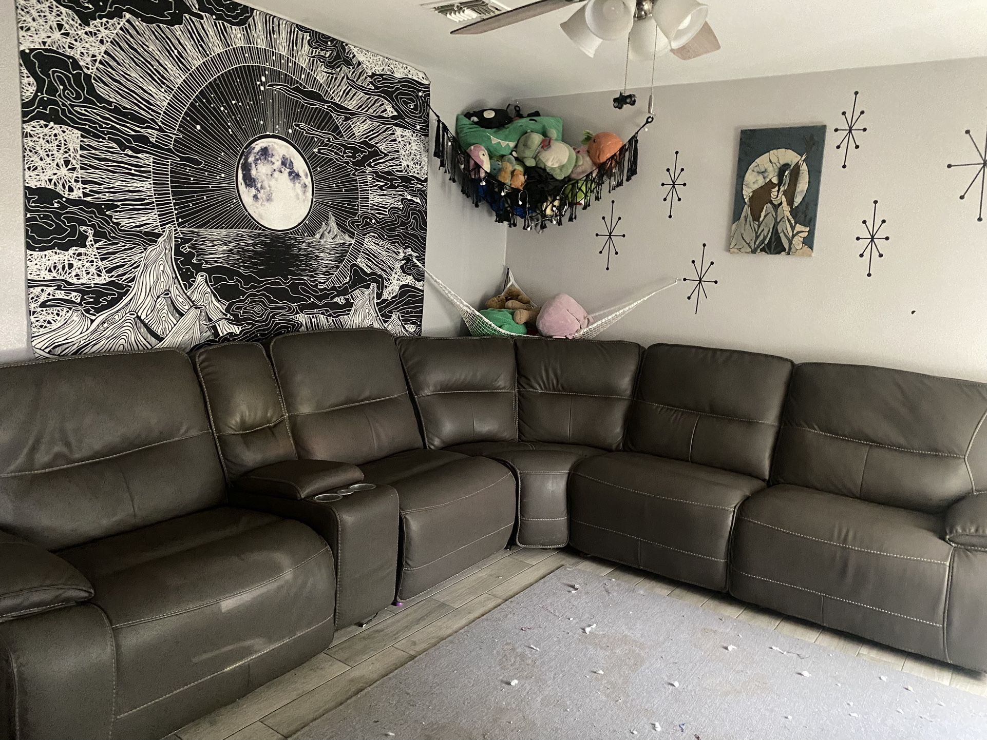 Leather Sectional Couch 