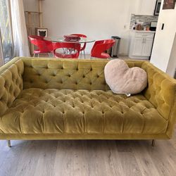 Green Velvet Couch (Anthropologie)