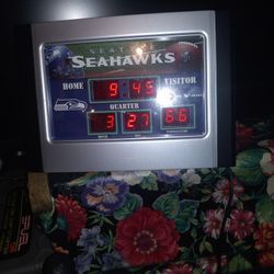 Seattle Seahawks Clock