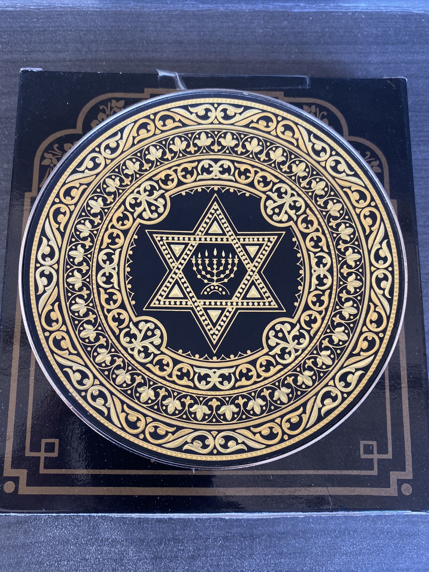 Anframa Damascene plate 12 cm like new includes now