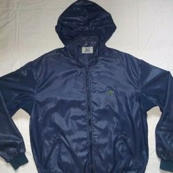 Izod Lacoste Mens Navy Bomber Windbreaker