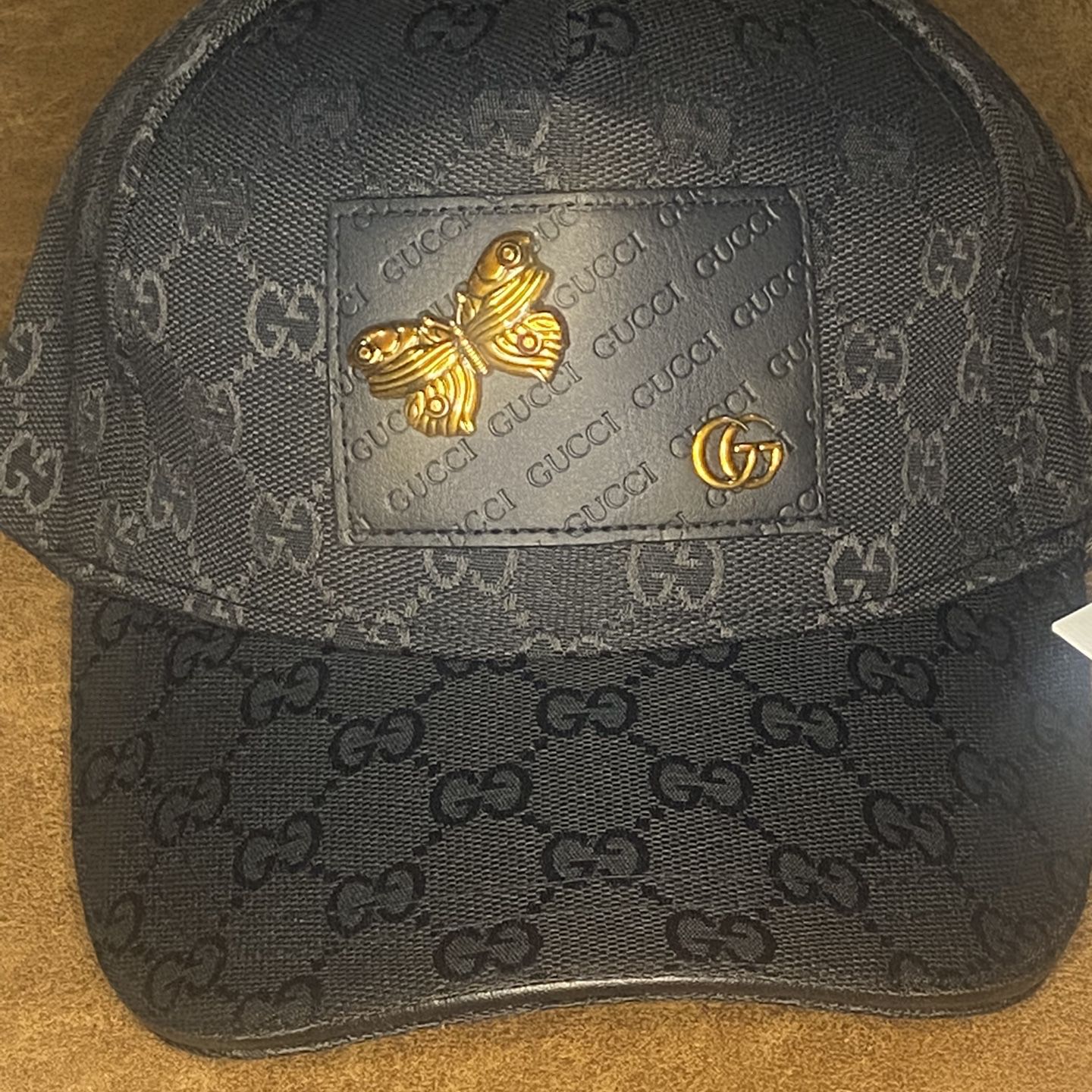Gucci Hat Gold Butterfly 