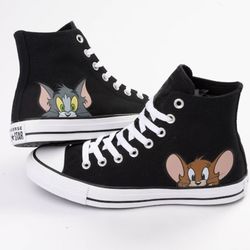 Converse x Tom and Jerry Chuck Taylor All Star High-Top Sneaker - Black