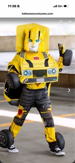 Kids Bumblebee Transforming costume