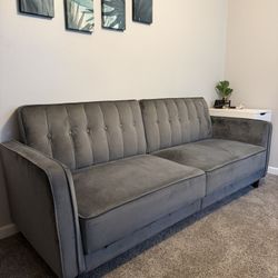 Velvet Futon Couch 