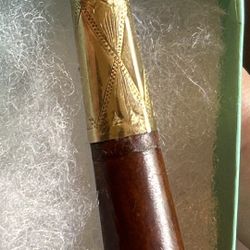 A Cigarette Holder With 14k Solid Gold Mouth Holder, The Gold Weight Is Estimated Around 1 Gram