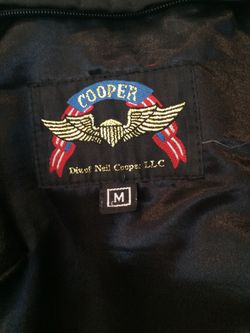 NEW Cooper leather bomber/motorcycle jacket