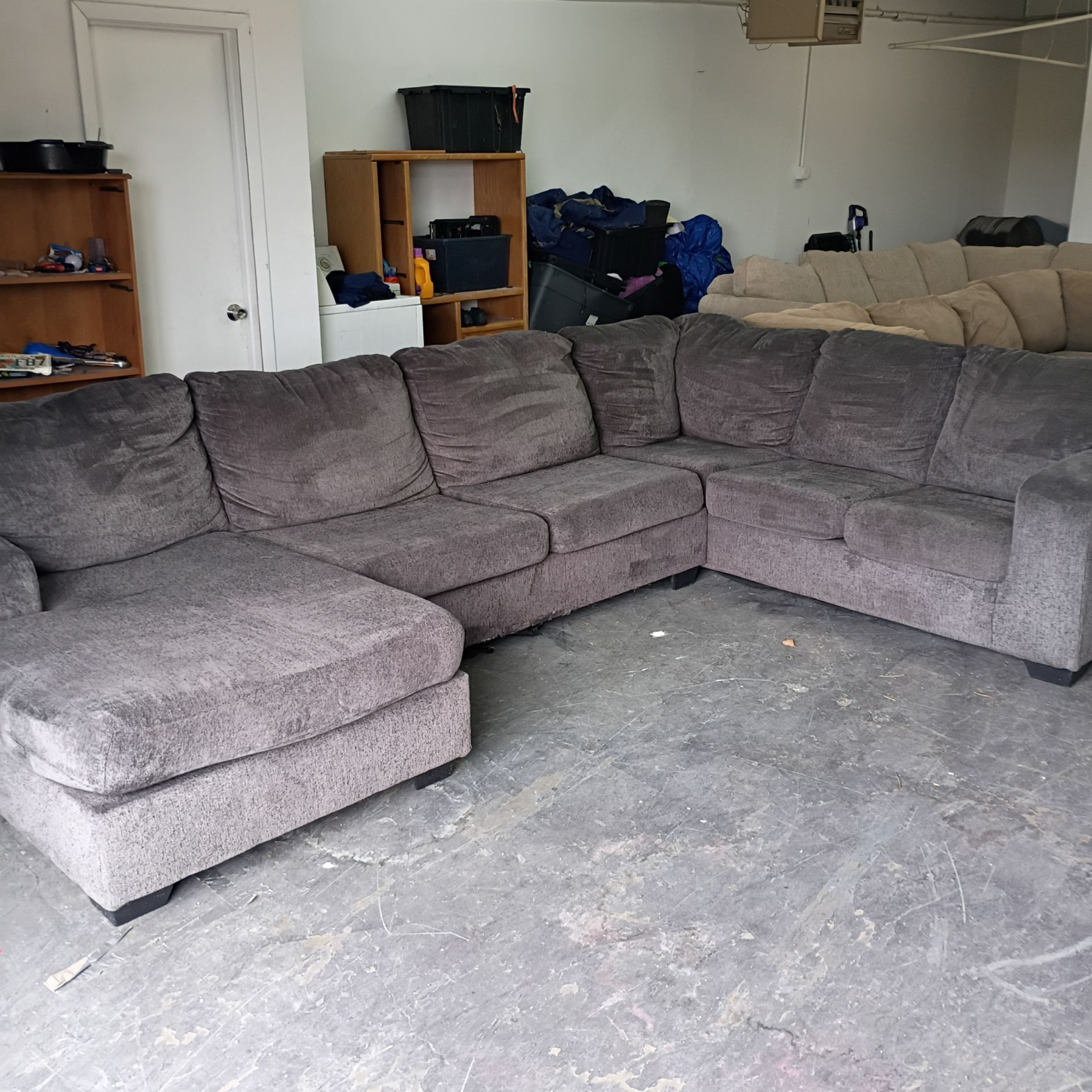 Pick up only large dark gray sectional
