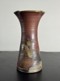 Vintage Bizen Ware ceramic vase base from Japan
