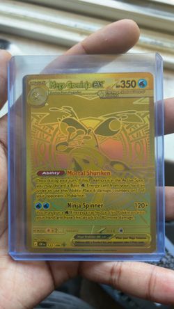 Mega greninja EX GOLD