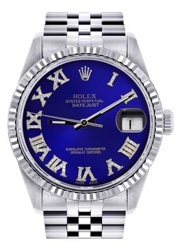Rolex 36mm Datejust Diamonds Buy Sale Trade Box Papers Gold Silver Platinum