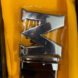 Mcm Silver Buckle 