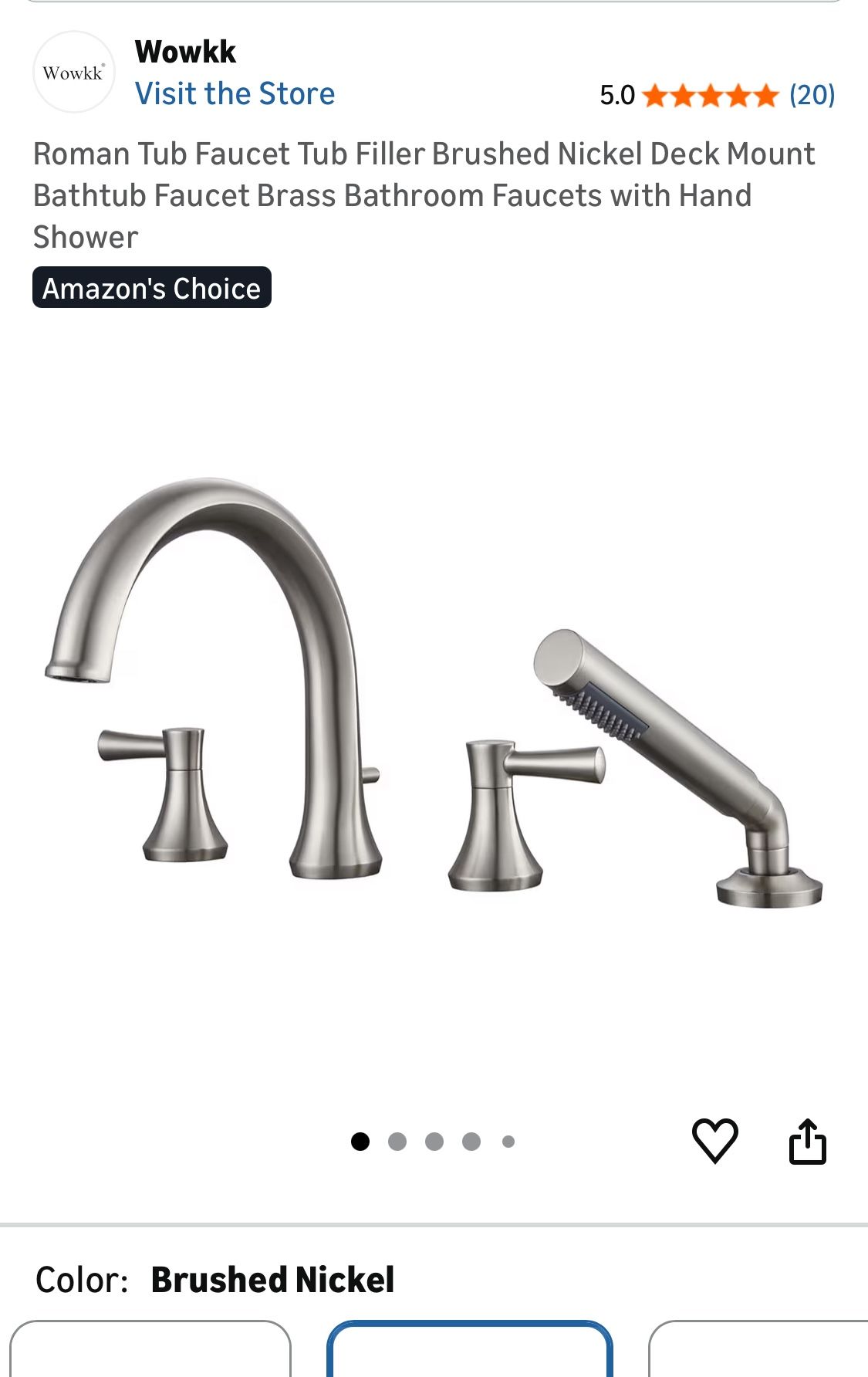 Bathtub Fixture- New In Box