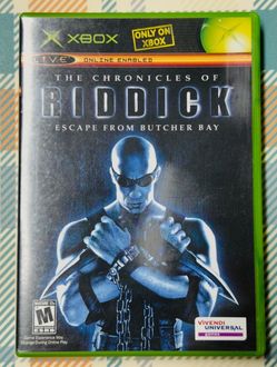 Chronicles of Riddick: Escape From Butcher Bay (Microsoft Xbox, 2004) Tested G81