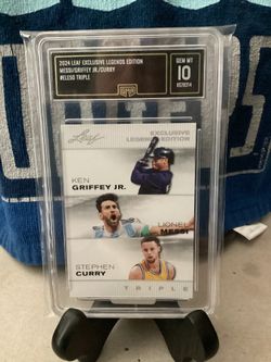 2024 Leaf Exclusive Legends Edition #ELE50 Triple Griffey Jr.,Messi and Curry