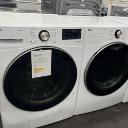LG 4.5 Cu.Ft. Stackable Washer & 7.4 Cu.Ft. Vented SMART Gas Dryer
