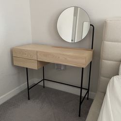 Composed Makeup Vanity With Chair- DIMS