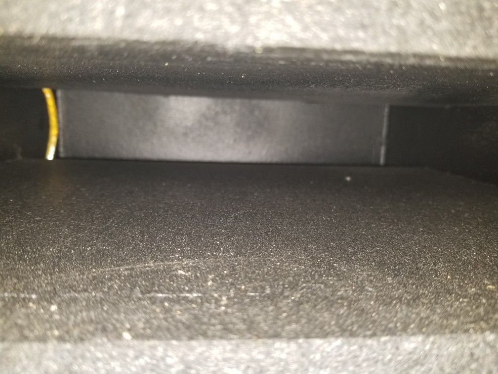 1 - Single Ported Pre Fab 12 Inch Box. 1 - Bass Reflex High Output Duel 12 Inch Box.