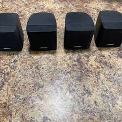 4 Bose Single Cube Speakers Acoustimass Lifestyle Satellite Surround