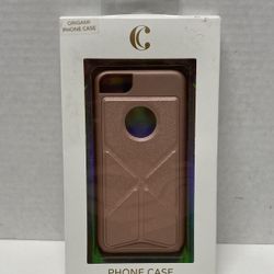 New NIB Oragami Pink Rose Gold Iphone Cell Phone Case 6 6s 7