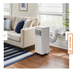 5,000 BTU 115-Volt 3-in-1 Portable Air Conditioner Unit Cools up to 150 sq. ft. with Dehumidifier and Remote in White