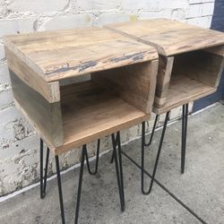 $115 Each. Side Tables Made From Reclaimed Wood