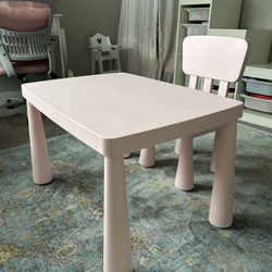 IKEA Mammut Children’s Table (Pink)