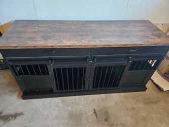 Tv unit and dog kennel combo