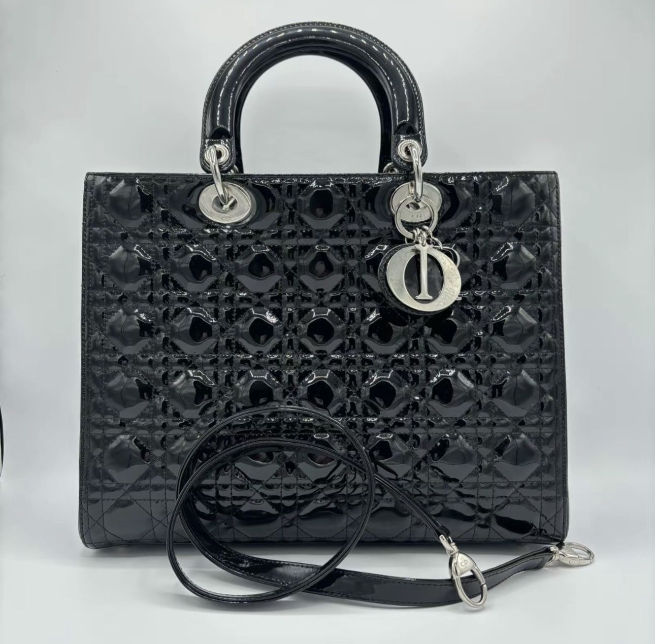 Lady Dior Cannage Quilt Bag in Large