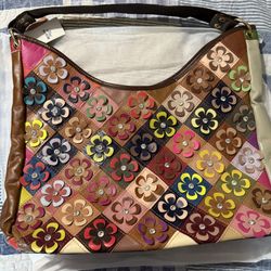 Flower Hobo Crossbody Bag