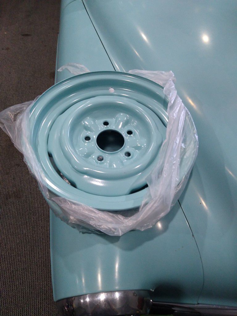 50's Chevy Car 5 Lug Wheels Off Belair / Will Separate If Needed 