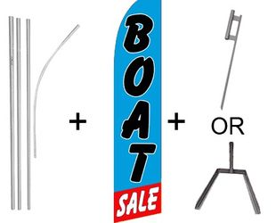 Boat Sale Super Flag & Pole Kit