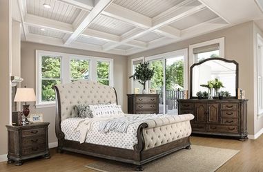 New In Box King Bed Frame With Mattress (Read Description Below)