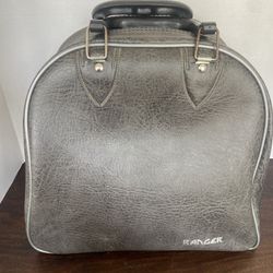 Vintage Leather ranger Bowling Bag With Rack