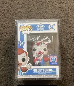 Freddy Funko As Clown Signed By Mike Becker