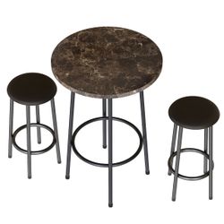 Dining Table & Stool Set for 2