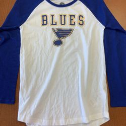 Nwt Youth Large 10/12 Stl Blues 3/4 Length Sleeves