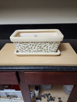 12" Ceramic Window Box Planter
