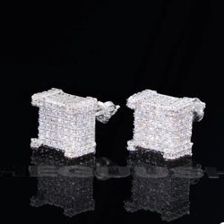 Iced Ear Cap 925 Earrings - New