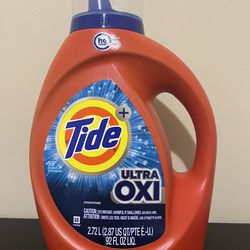 Tide Plus Ultra Oxi HE, 59 Loads Liquid Laundry Detergent, 92 fl oz