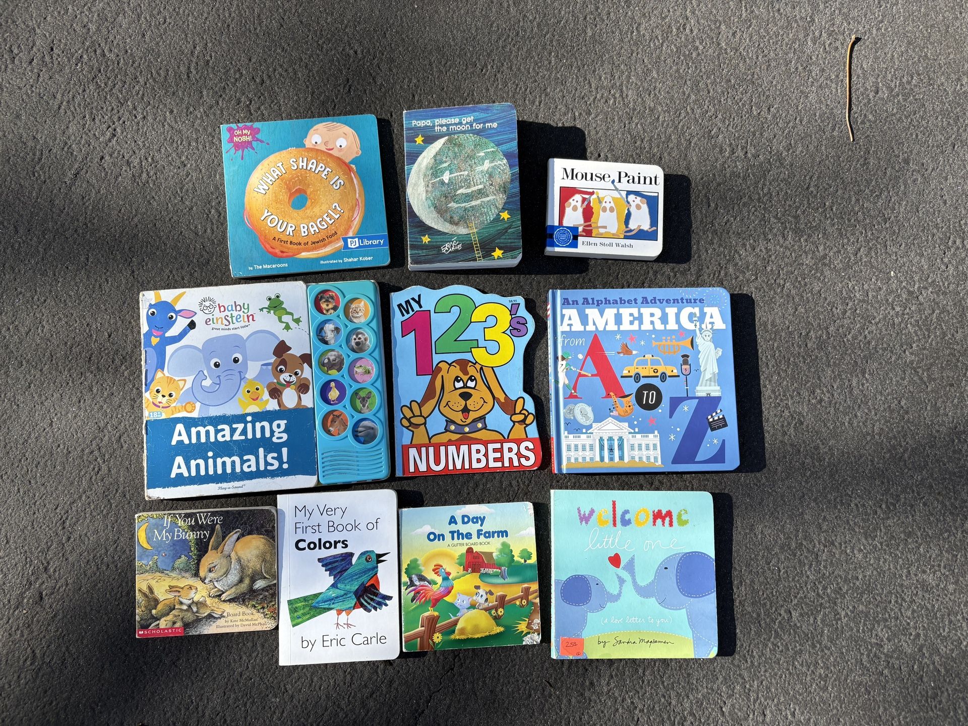 (10) Ten Baby / Toddler Board Books Animals Colors Numbers Alphabet and more