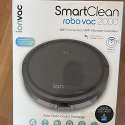Ionvac SmartClean 2000 Robovac - WIFI Robotic Vacuum With App/Remote Control,New