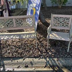 Outdoor Bench And Chair