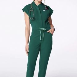 Figs hunter green small