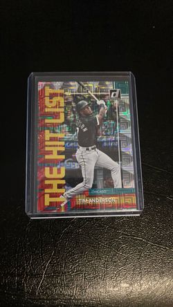 Tim Anderson Donruss The Hit List Baseball Card