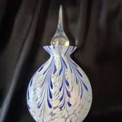 Vintage Pulled Feathered Perfume Bottle 